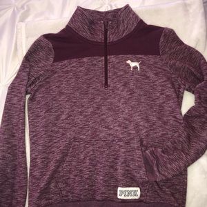 Maroon Victoria’s Secret pink zip up